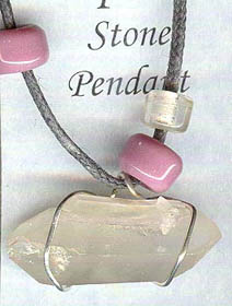 nickel-silver wire wraps this double-terminated quartz crystal - found at (clever name) Crystal Peak