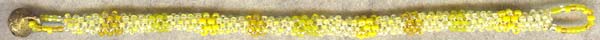 peyote-stitch bracelet: lemon